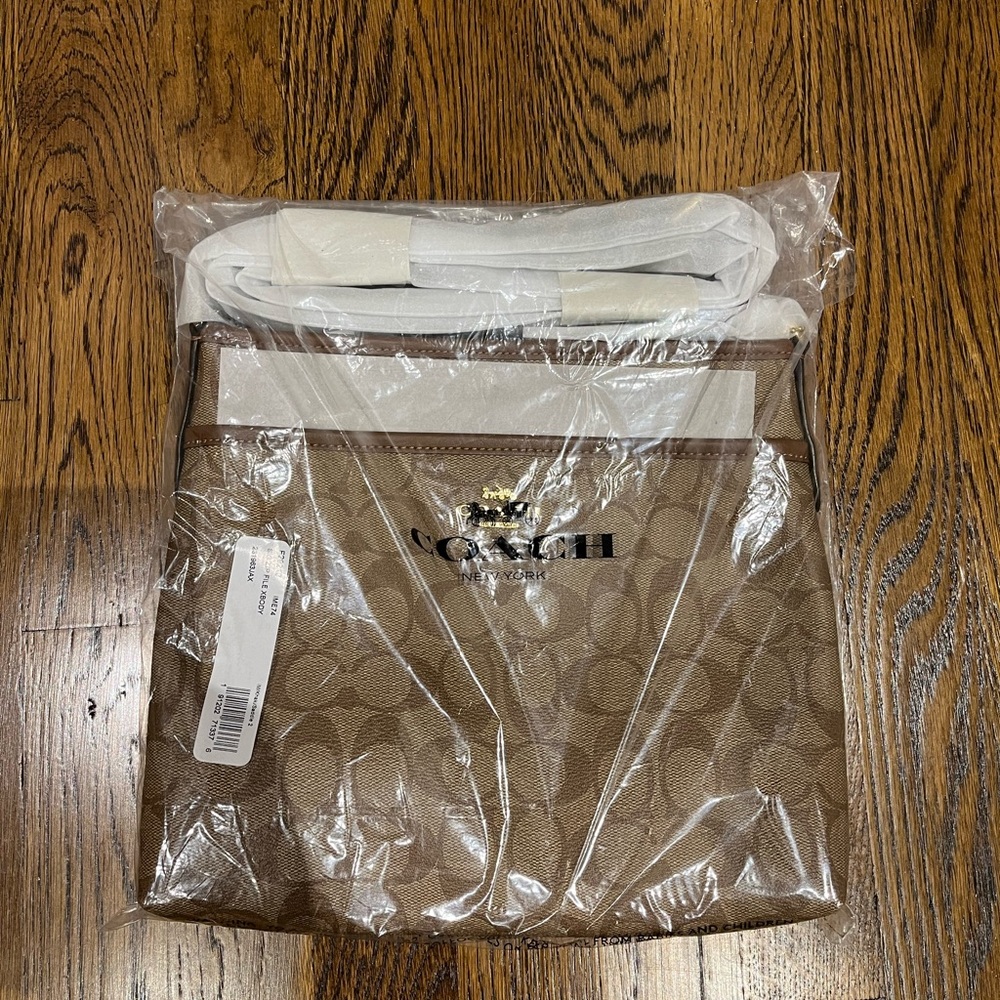 Coach File Crossbody Bag in Signature Canvas